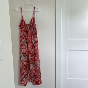 Cupshe red palm dress